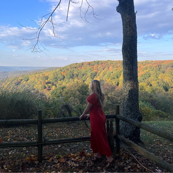 Abercrombie Burnt Red Fall Dress - Picture 3 of 3